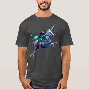 Warrior Frog Riding Unicorn T Shirt