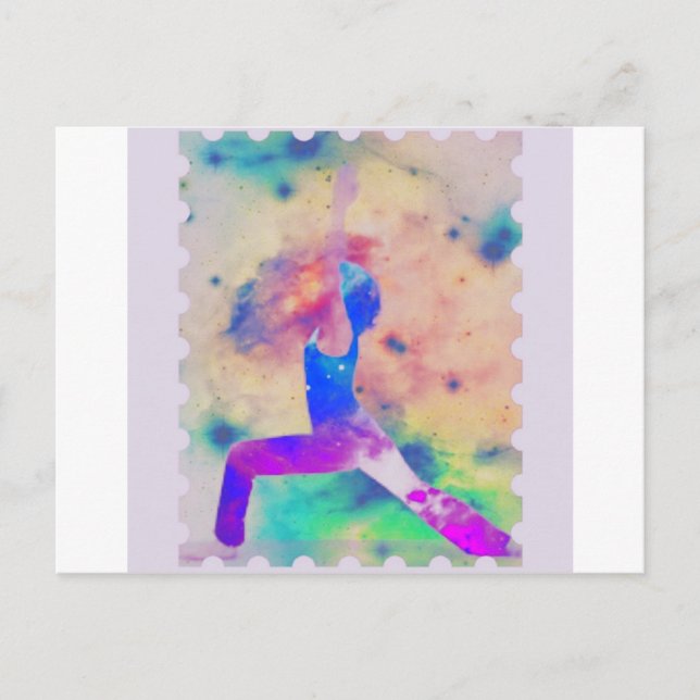 Warrior Goddess Yoga Series Vykort (Framsida)