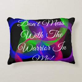 Warrior in Me Geometric accent Pillow Prydnadskudde