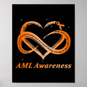 Warrior jag är Bra Akute Myeloid Leukemia Awarenes Poster