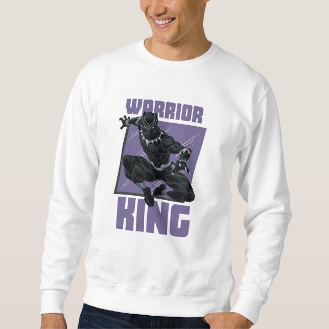 Warrior King-sweatshirt för män  Lång Ärmad Tröja (Framsida)