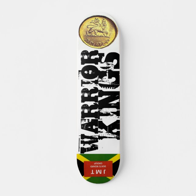 WARRIOR KINGS Skateboard, 7¾" Bräda Mini Skateboard Bräda 18,5 Cm (Framsida)