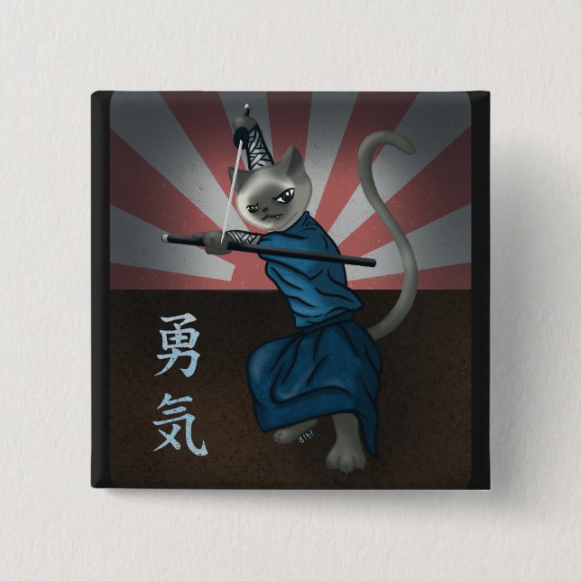 Warrior Kitten Knapp (Framsida)