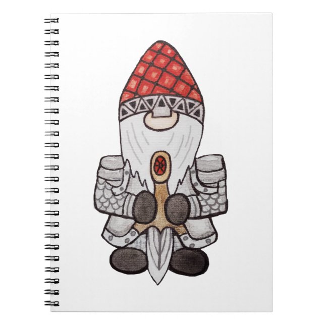 Warrior Knight Gnome Anteckningsbok (Framsidan)