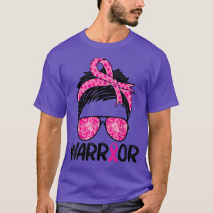 Warrior Kort Hair Sunglasses Rosa Ribbon Breast C T Shirt