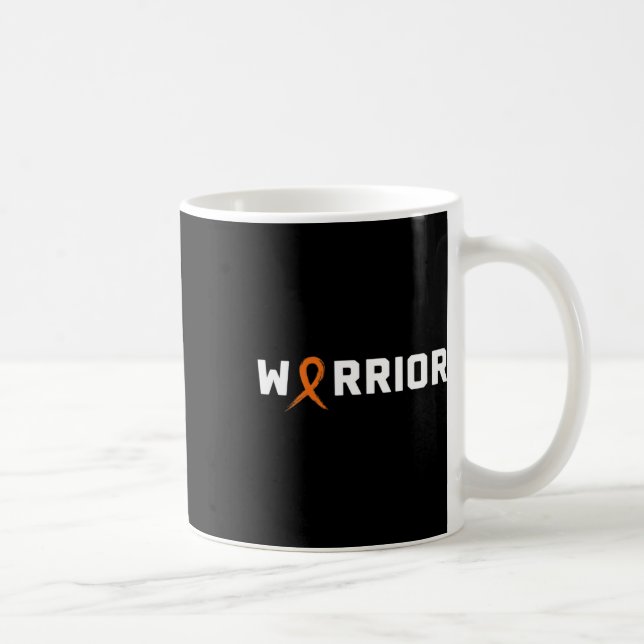 Warrior Leukemi Tröja - Blodcancer Medvetenhet  Kaffemugg (Höger)