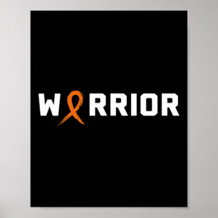 Warrior Leukemi Tröja - Blodcancer Medvetenhet Poster