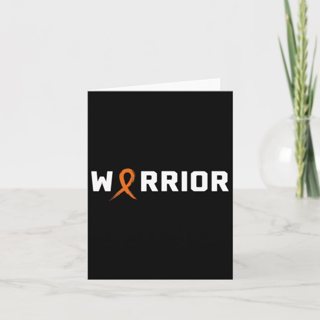 Warrior Leukemia Shirt - Medvetenhet om blodcancer Kort (Framsida)