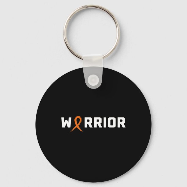 WARRIOR LEUKEMIA SHIRT - Medvetenhet om blodcancer Nyckelring (Framsida)