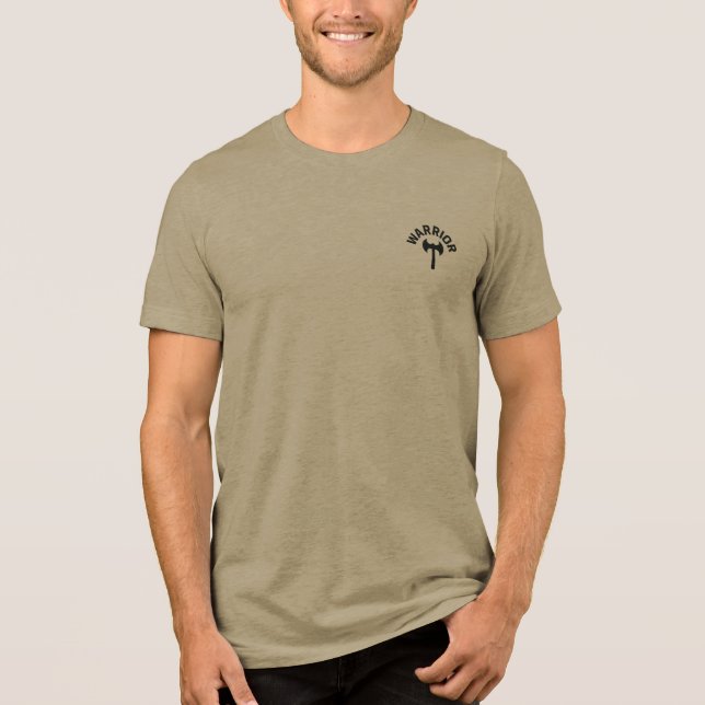 Warrior Logotyp Battleax T Shirt (Framsida)