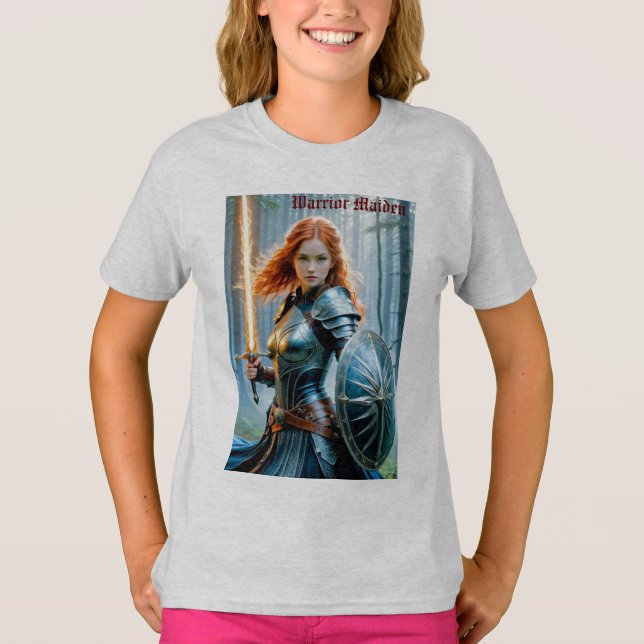 Warrior Maiden T Shirt (Framsida)