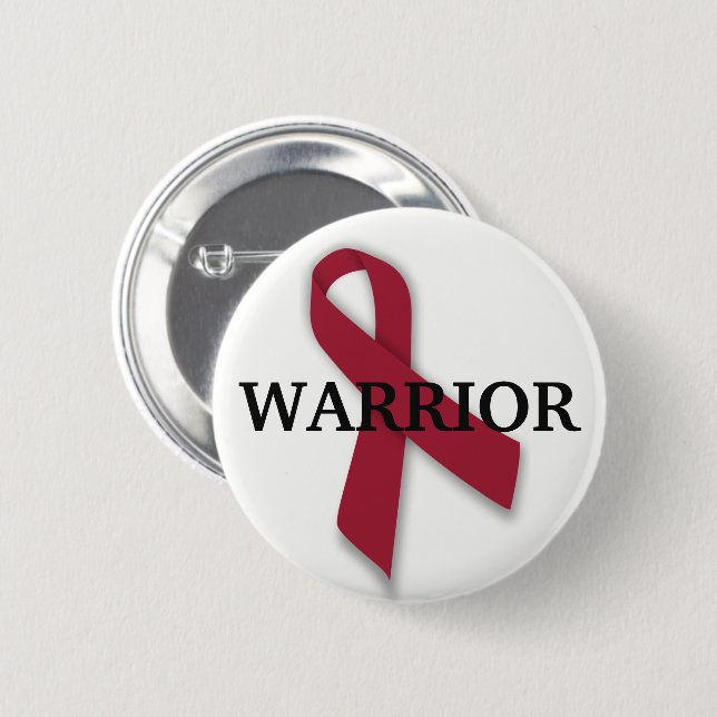 Warrior Många Myeloma Awareness Knapp (Framsida & baksida)