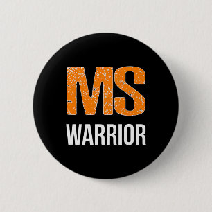 Warrior Många Sclerosis Awareness Knapp
