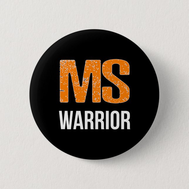 Warrior Många Sclerosis Awareness Knapp (Framsida)