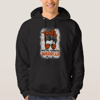 Warrior Messy Bun Leopard Många Sclerosis A. Hoodie