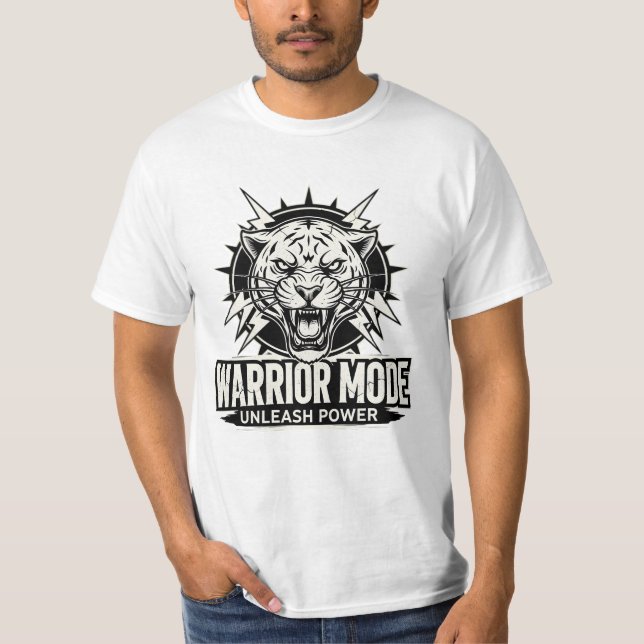 Warrior Mode Activated – Unleash Your Power T Shirt (Framsida)