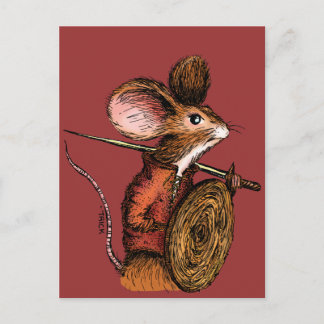 Warrior Mouse Vykort