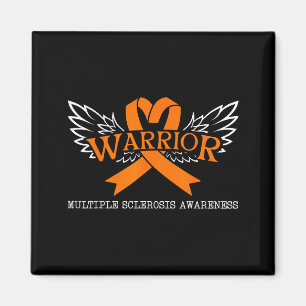 Warrior - Multipel Skleros Medvetenhet Månad Orang Magnet