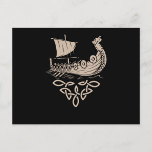Warrior Norse Mythology Viking Frakt Valhalla Gift Vykort