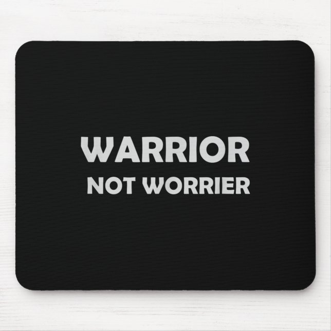 Warrior, Not Worrier _ Motivational Slogan  Musmatta (Framsidan)