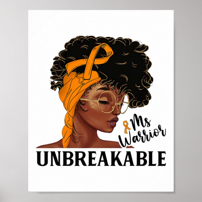 Warrior Obrytable Black Woman Crps Awareness Poster (Framsidan)