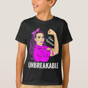 Warrior Obrytable Fibromyalgia Awareness Tee