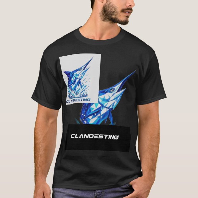 Warrior of the Sea: Swordfish Design T Shirt (Framsida)