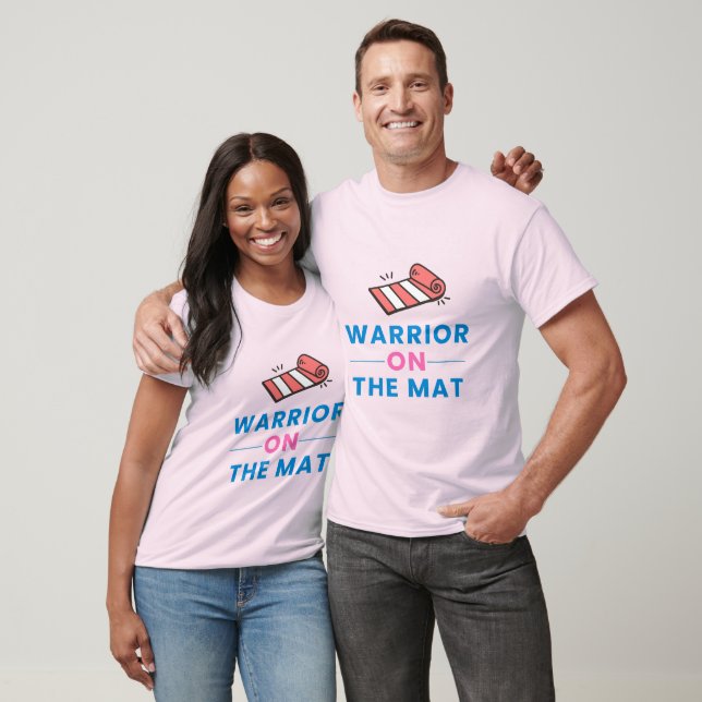Warrior på mattan - Yoga Mindfulness Zen T Shirt (Unisex)