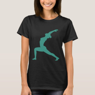 Warrior Pose I Yoga Vector T Shirt