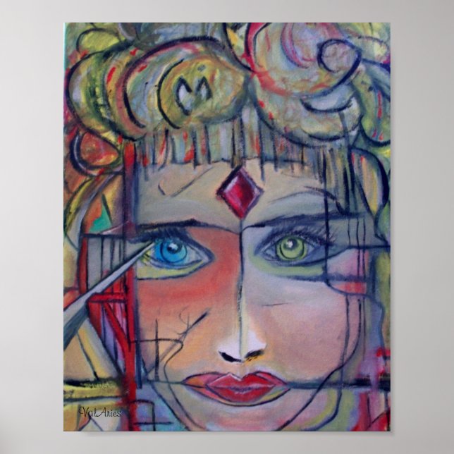 Warrior Princess by ValAries- 8 x 10 tum Print Poster (Framsidan)