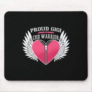 Warrior Proud Gigi Zipper Heart med Angel Vingar Musmatta