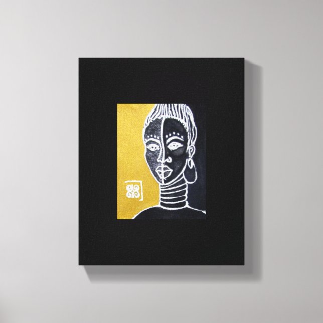 Warrior Queen av Alicia L. McDaniel Canvastryck (Framsida)