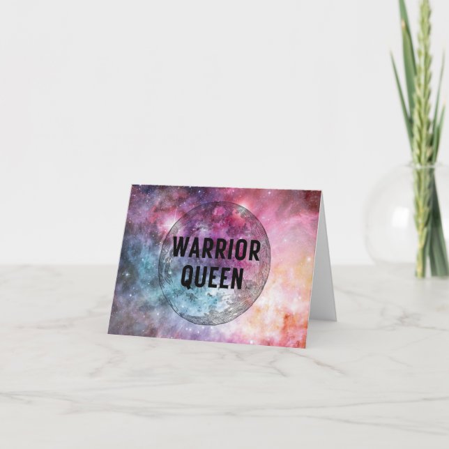Warrior Queen - Cancerinformationskort Tack Kort (Framsida)
