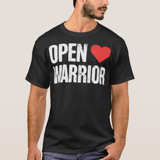Warrior - Recovery Open Heart Bypass Surgery  T Shirt (Framsida)