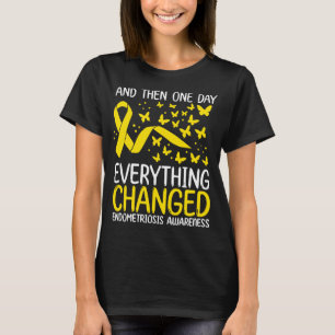 Warrior Ribbon Fighter Endometriosis Awareness T Shirt
