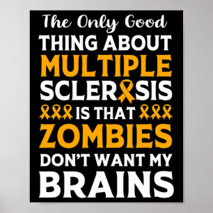 Warrior Roligt Många Sclerosis Zombie Poster