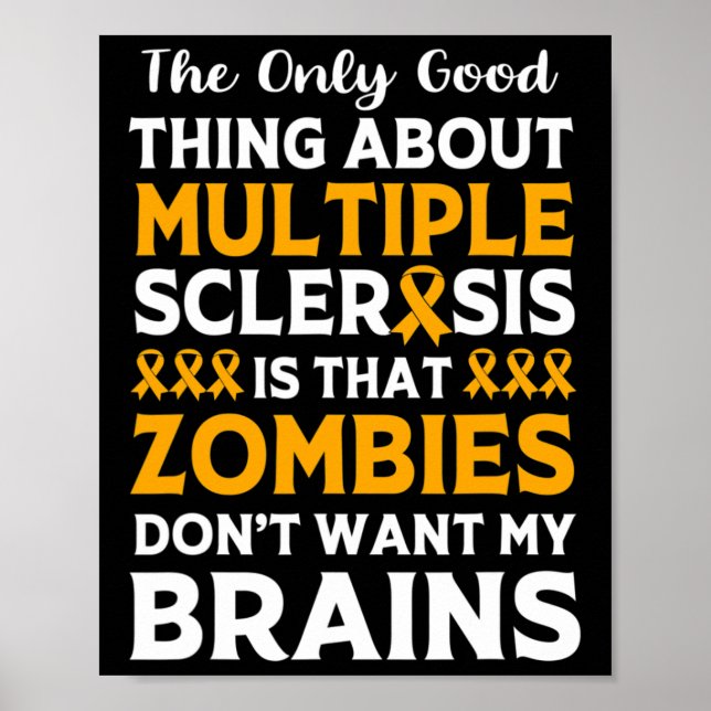 Warrior Roligt Många Sclerosis Zombie Poster (Framsidan)