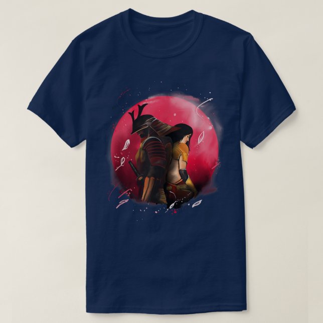 Warrior Samurai Japan T-Shirt (Design framsida)