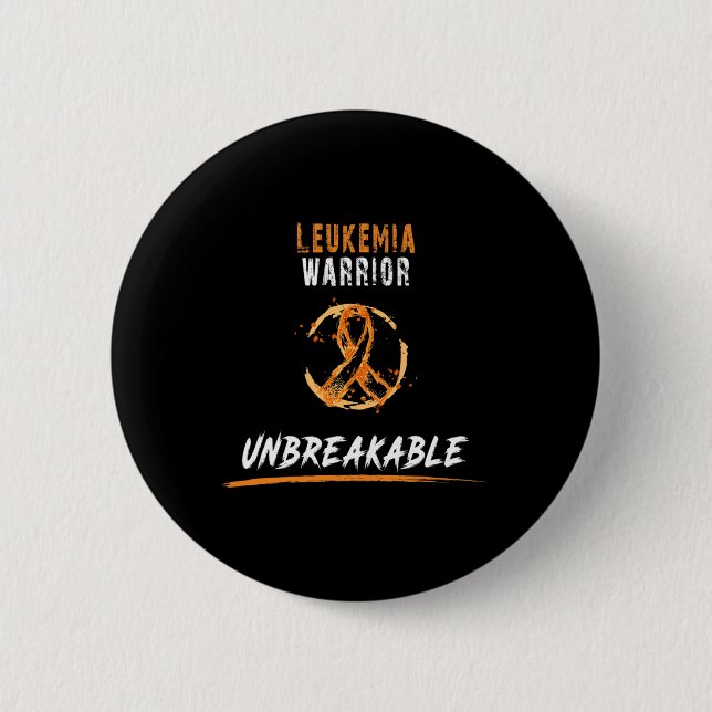 Warrior Shirt Leukemia Awareness Knapp (Framsida)