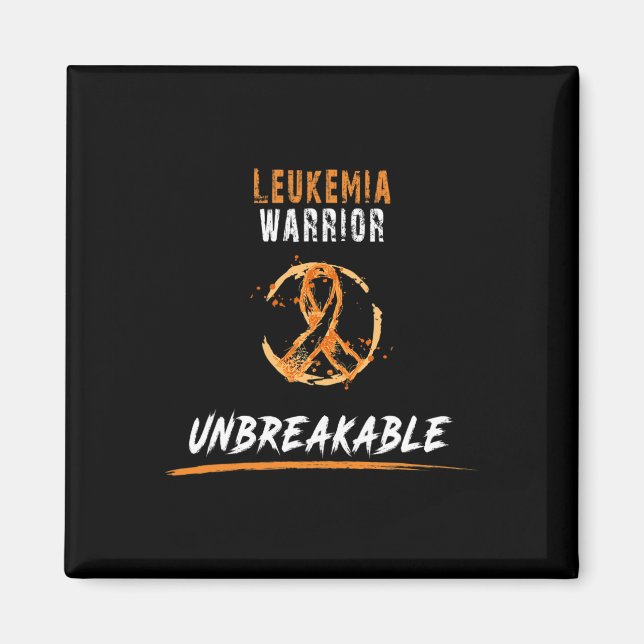 Warrior Shirt Leukemia Awareness Magnet (Framsidan)