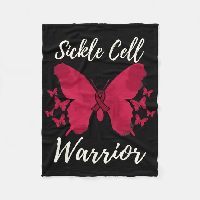 Warrior Sickle Cell Awareness 9 Fleecefilt (Framsidan)