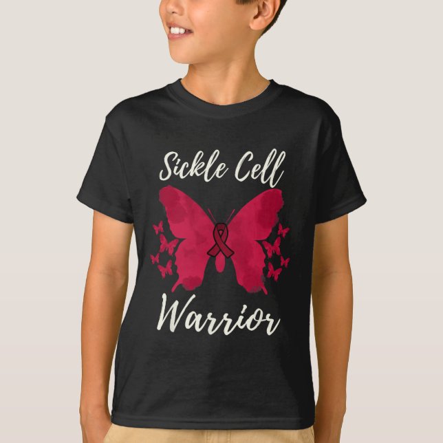 Warrior Sickle Cell Awareness 9 T Shirt (Framsida)