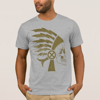 Warrior Skull guld T-shirt