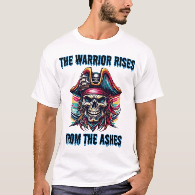 Warrior Skull of Vengeance: Day of the dead 4 T Shirt (Framsida)