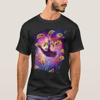 Warrior Space Cat on Dolphin Unicorn Taco T Shirt