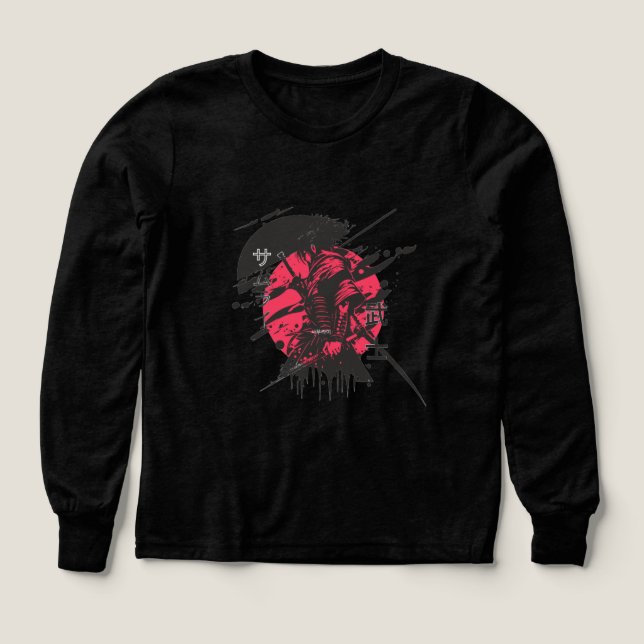 Warrior Spirit Samurai T-Shirt (Design framsida)