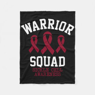 Warrior Squad - Sickle Cell Awareness Month Burgun Fleecefilt
