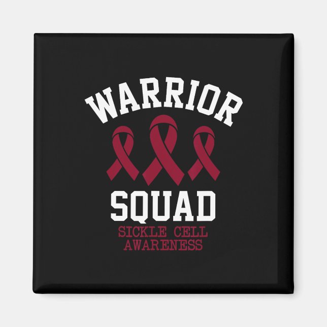 Warrior Squad - Sickle Cell Awareness Month Burgun Magnet (Framsidan)