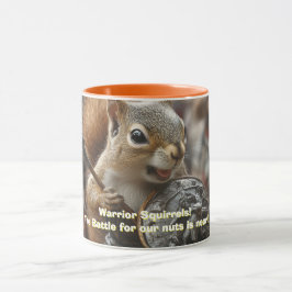 Warrior Squirrels Two-Tone Coffee Mugg