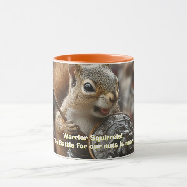 Warrior Squirrels Two-Tone Coffee Mugg (Center)